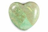 Polished Garnierite Heart - Madagascar #246672-1
